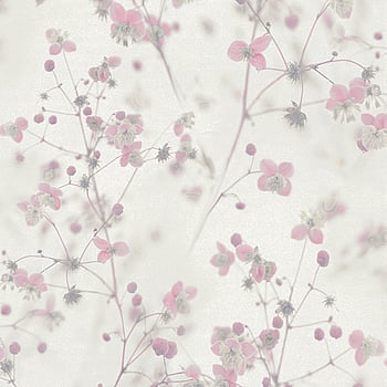 Galerie Wallcoverings Product Code BW51035 - Blooming Wild Wallpaper Collection - White Pink Grey Colours -  