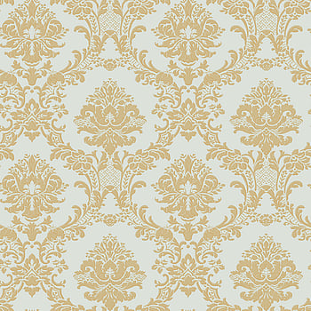 Galerie Wallcoverings Product Code CI38218 - Classic Silks 4 Wallpaper Collection - Blue, Metallic Gold Colours -  