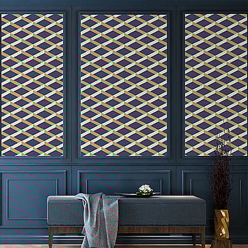 Galerie Wallcoverings Product Code DA23252 - Luxe Wallpaper Collection - Blue Yellow Colours -  