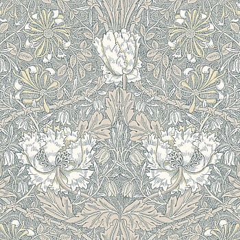 Galerie Wallcoverings Product Code ET12607 - Arts and Crafts Wallpaper Collection - Cream Taupe Light Green Colours -  