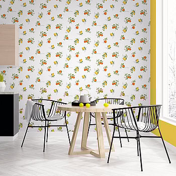 Galerie Wallcoverings Product Code G45412 - Just Kitchens Wallpaper Collection - Orange Yellow Green Colours -  