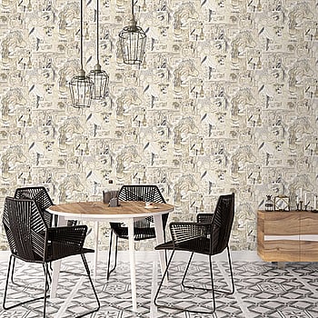 Galerie Wallcoverings Product Code G56114 - Nostalgie Wallpaper Collection - Beige Colours -  