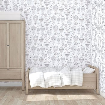 Galerie Wallcoverings Product Code G56542 - Just 4 Kids 2 Wallpaper Collection - Grey Beige White Colours -  