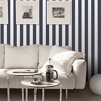 Galerie Wallcoverings Product Code G67523 - Smart Stripes 2 Wallpaper Collection - Navy Colours -  