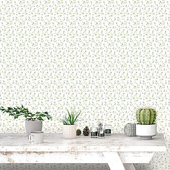 Galerie Wallcoverings Product Code G67935 - Miniatures 2 Wallpaper Collection - White Purple Blue Green Colours -  