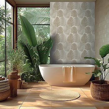 Galerie Wallcoverings Product Code HZ62074 - Horizon Wallpaper Collection - Beige Grey Metallic Colours -  