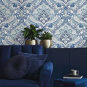 Galerie Wallcoverings Product Code TJ40702 - Mulberry Tree Wallpaper Collection - Blue Colours -  