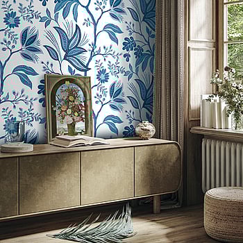 Galerie Wallcoverings Product Code TJ41102 - Mulberry Tree Wallpaper Collection - Blue Colours -  