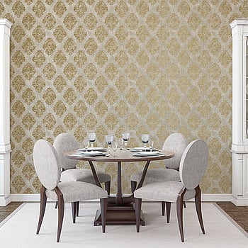 Galerie Wallcoverings Product Code W78228 - Lustre Wallpaper Collection - Gold Colours -  